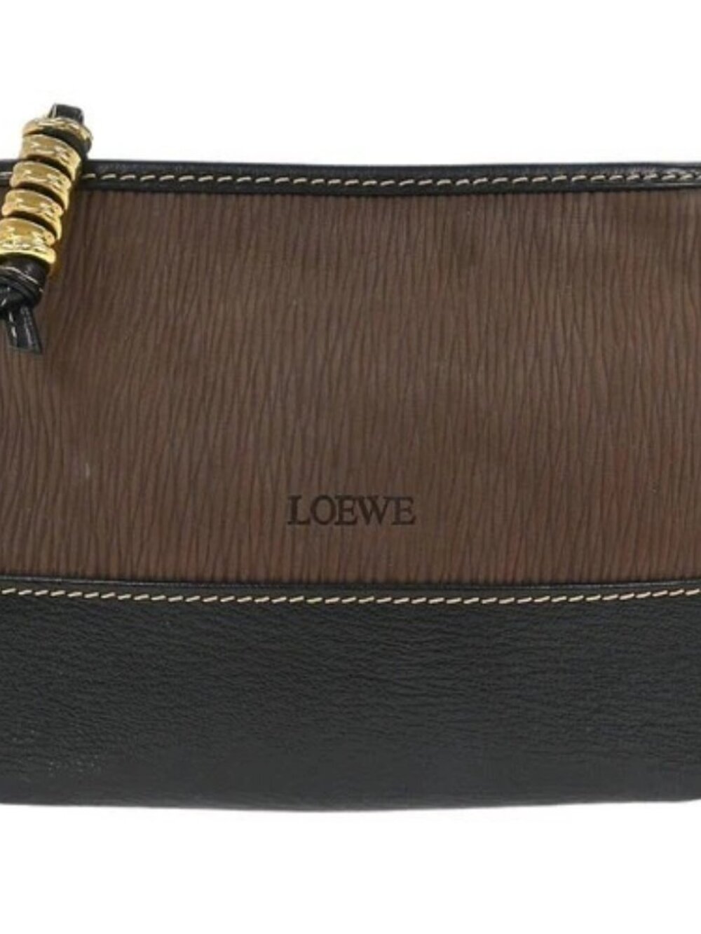 Loewe Brown Leather Velasquez Pouch Bag 155475